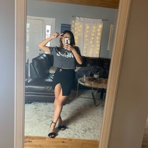 “Weirdo” cropped sweater